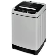 Costway Full-Automatic Washing Machine 1.5 Cu.Ft 11 LBS Spin Dryer Gray