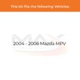 thumbnail image 2 of Max Advanced Brakes - Brake Kit for 2004 2005 2006 Mazda MPV Rear Replacement Drilled Slotted Black Coated Disc Brake Rotors and Ceramic Brake Pads, 2 of 9