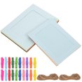 thumbnail image 2 of KAKOWELY Paper Picture Frame 2 Sets DIY Hanging Picture Frame Ornaments Creative Paper Hanging Photo Frame6.14"X4.57"X0.04", 2 of 5