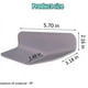 thumbnail image 3 of Jabonera autodrenante para ducha, soporte para jabón de aluminio resistente al agua y al óxido con bandeja de drenaje, ahorra espacio y es portátil para el fregadero de la cocina del baño (juego de 3), 3 of 5