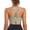 Green, variant on Women’s Medium Support Sports Bra Crisscross Back, Removable Pads Wireless Yoga Bra, Breathable Workout Gym Top