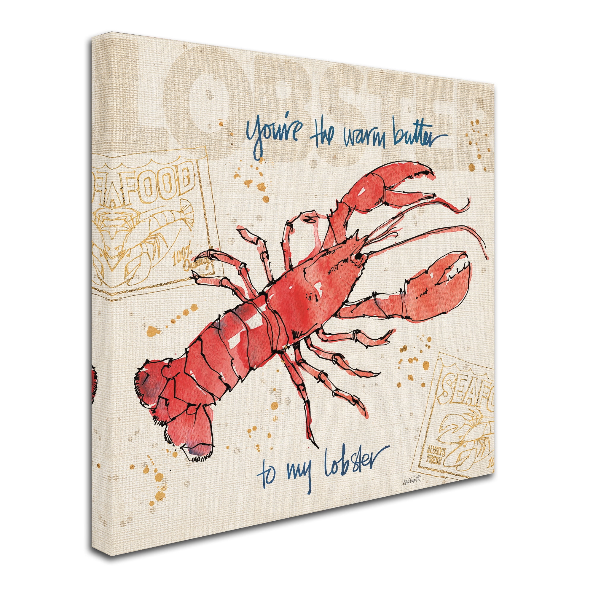 Trademark Fine Art 'Coastal Catch I' Canvas Art by Anne Tavoletti