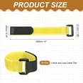 thumbnail image 2 of Uxcell Reusable Cable Tie Adjustable Hook and Loop Straps Cord Management Wire Wrap Cord Ties Organizer for Home 8 x 0.79 Inch Yellow, 2 of 7