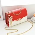thumbnail image 4 of Bolso bandolera de moda para mujer, bolsos de un solo hombro con lentejuelas a la moda, bolsa para teléfono móvil, bolso de cuero PU para mujer con colgante de borla, 4 of 5