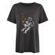 thumbnail image 5 of Moda Mujer Damas Cayó Hombro Mangas Impresión suelta Manga corta Top Pullover Tops Pompotops hfajkhk139477, 5 of 8