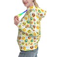 thumbnail image 2 of Sikiie Colorful Owls 1 Women's Casual Hoodies Long Sleeve Lightweight Pullover Tops Loose Sweatshirt-Large, 2 of 7
