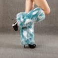 thumbnail image 3 of Ensemble Chapeau Chaussette Protection contre le Froid Extensible Doux Non-Rétrécissant Résistant aux Déchirures Garde au Chaud Fibres Acryliques Fausse Fourrure Haut Vide Kit de Chaussettes pour l'Hiver, 3 of 10