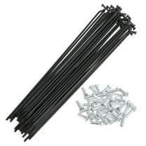 36 Set 14G Bicycle Spokes 160mm Bike Wheel Spokes Carbon Steel Black