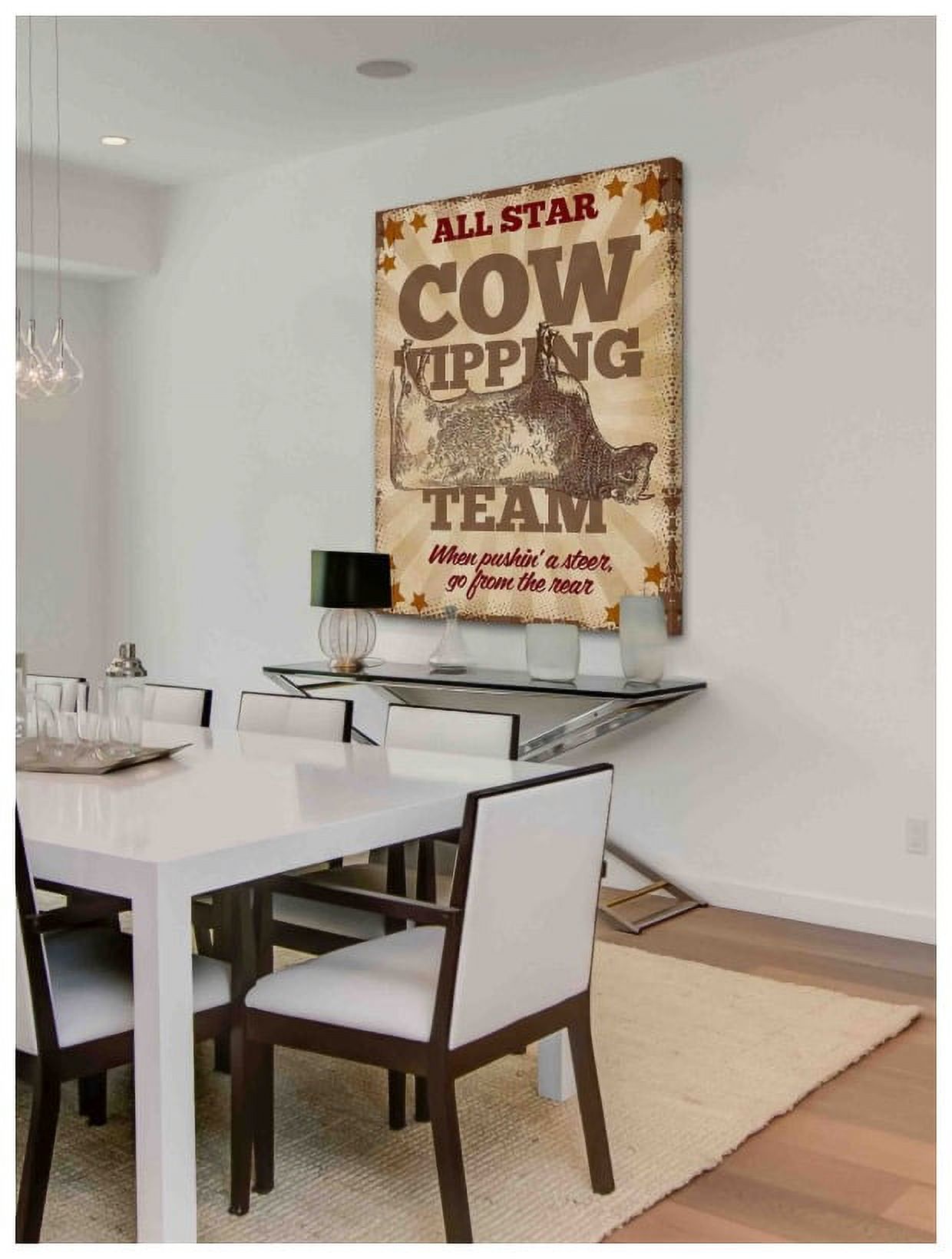 Marmont Hill "Cows Tipping" Painting Print on Canvas