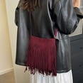 thumbnail image 4 of gcong Elegant Finish Messenger Bag With Tassel Small Square Design For Daily Use And Versatile Occasions, 4 of 6