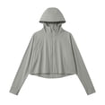 thumbnail image 6 of Abomasnow Women's UPF 50+ Jackets UV Sun Protection Full Zip Long Sleeve Hooded Jackets Casual Breathable Lightweight Hoodie Sun Shirts, 6 of 6