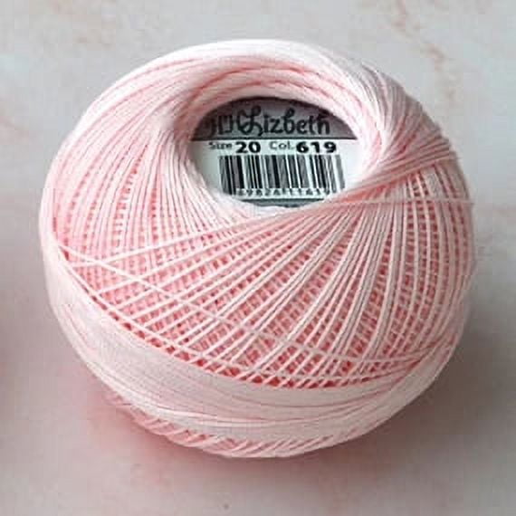 Fil de Coton Dentelle Crochet Tricotage /Amortisseur Fil NO.20 Série Rouge 25g/rouleau 190 Mètres Épaisseur 0.5-0.6mm