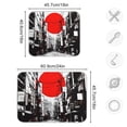 thumbnail image 4 of Yayeee Dish Drying Mat for Kitchen Counter 16"x18" Microfiber Absorbent Pad, Black Streets, 4 of 7