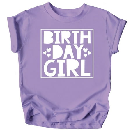 

Olive Loves Apple Birthday Girl Square with Hearts Birthday T-Shirts for Any Age Birthday Purple Shirt 12 Months
