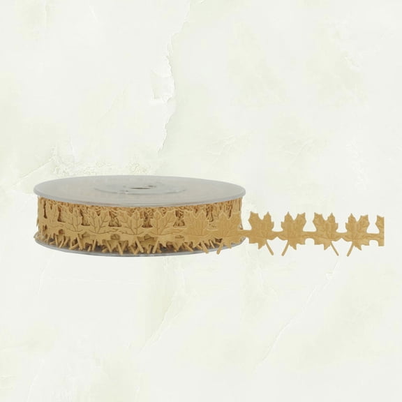 PENIKOKO Safe and Durable Golden Embossing Ribbon for Christmas and Thanksgiving Decoration
