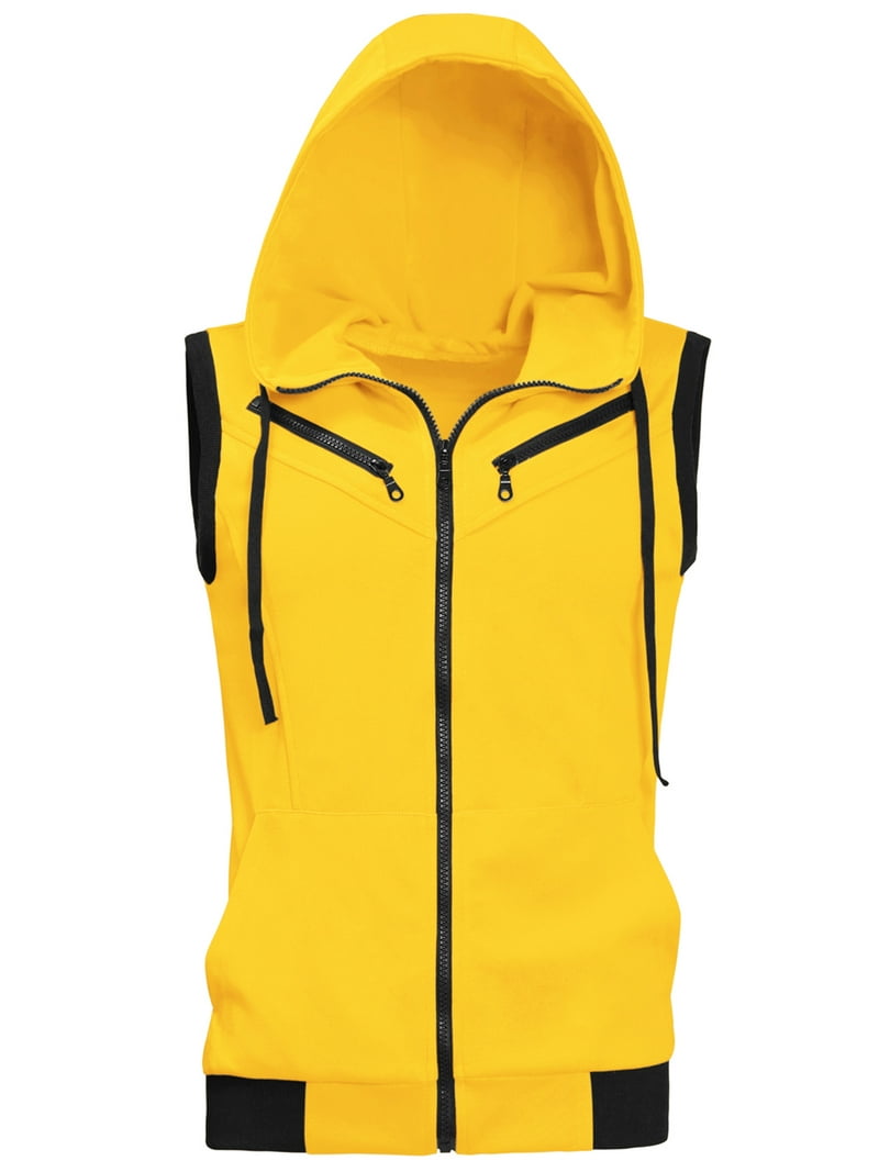 【BAON】[unisex] Hata Two-Way String Hood Vest BAON】[unisex] Hata Two-Way String Hood Vest Unique Bargains