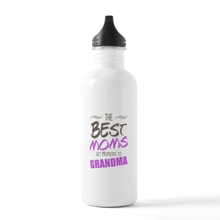 CafePress - Great Moms Get Promoted To Grandma Water Bottle - Stainless Steel Water Bottle, Sports Bottle, 1.0L