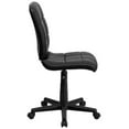 thumbnail image 2 of Pemberly Row Contemporary Mid Back Quilted Office Swivel Chair in Black, 2 of 6