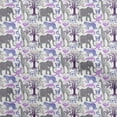 thumbnail image 1 of oneOone Cotton Poplin Purple Fabric Animal Sewing Fabric By The Yard Printed Diy Clothing Sewing Supplies 56 Inch Wide, 1 of 4