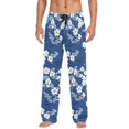thumbnail image 7 of FORMRS Mens Pajama Pants with Pockets Cotton Sleepwear Lounge Bottoms Sizes S-2XL, Floral Ocean Waves, 7 of 7