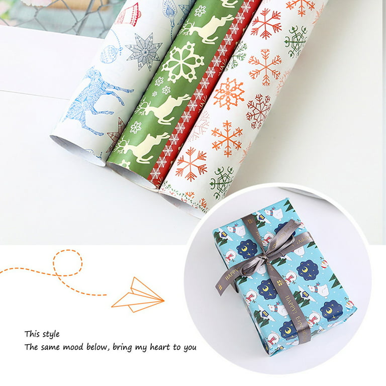 Wholesale customized kraft gift wrapping paper christmas style for   business From m.