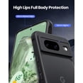 thumbnail image 4 of Google Pixel 8 Case Matte Black Guardian, Slim Fit Full Protection TPU, Stylish & Durable Translucent Pixel 8 Phone Case, Anti-Yellow & Anti-Scratch Compatible with Pixel 8 (6.2 inch), 4 of 12