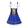 thumbnail image 2 of Disfraz azul para mujer, niña, dama, disfraz de Halloween, vestido Dirndl M, 2 of 6