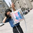 thumbnail image 3 of Women Hologram Transparent Shoulder Bag Clear Laser Handbag Holographic Purse, 3 of 13