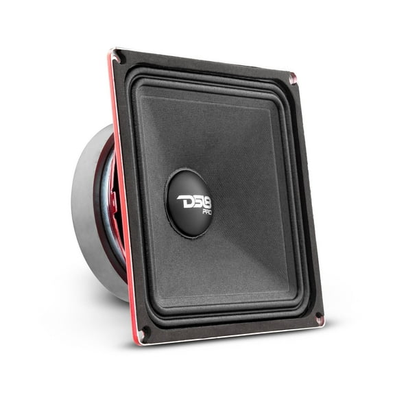 DS18 PRO-X6.4MSQ 6.5" 500W Max 4-Ohm Square Midrange Car Loudspeaker (Single)