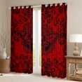 thumbnail image 2 of Castle Fairy Abstract Skull Moth Black Out Curtains for Children Teens Adults,Gothic Style Curtains Pack of 2 (42x63 Each),Bohemian Damask Bedroom Curtains,Ultra Soft Home Decor, 2 of 6