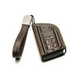 thumbnail image 2 of Vitodeco Genuine Leather Smart Key Fob Case with Leather Key Strap Compatible for Acura MDX, Acura RDX 2022 -2023 (4-Button, Brown), 2 of 6