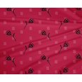 thumbnail image 4 of oneOone Tissu Polyester Lycra Ligne & Imprimé Floral Tissu de Couture BTY 56 Pouces de Large, 4 of 4