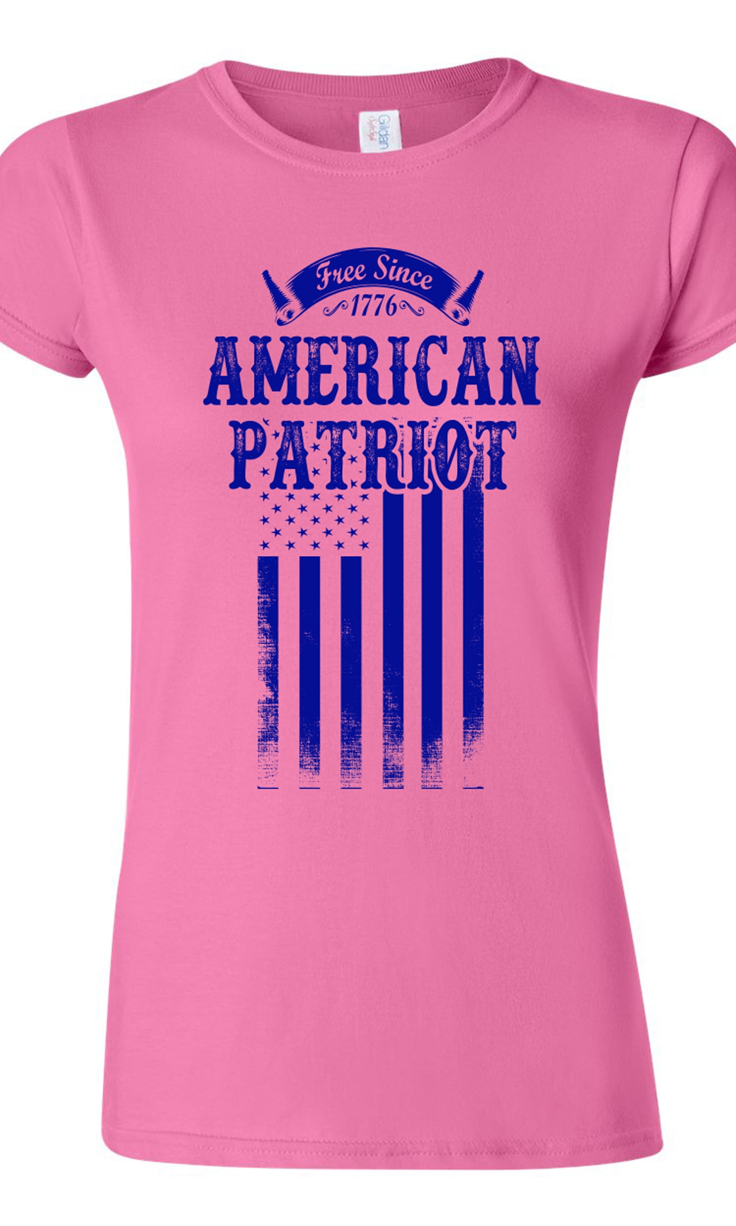 Ladies Running The World Since 1776 America USA Country Patriotic DT T-Shirt Tee