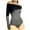 DT--Black, variant on DailyTrove Women's Off - Shoulder Bodysuit, Casual Night Out & Party Wear, Stretchy Rayon Blend, Plus Size Friendly
