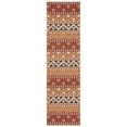 thumbnail image 6 of SAFAVIEH Veranda Luwig Southwestern Indoor/Outdoor Area Rug, 8' x 10', Red/Chocolate, 6 of 10