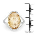 thumbnail image 3 of 7.27 ct. Genuine Citrine and White Topaz Sterling Silver Ring, 3 of 3