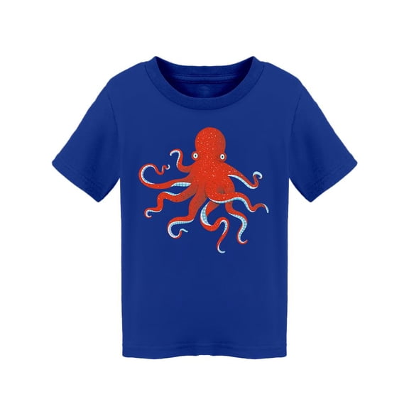 Red Octopus Creature T-Shirt Toddler -Image by Shutterstock,  3 Toddler