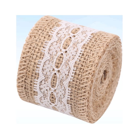OULII Burlap Craft Ribbon for Eco Friendly Design Multi Colored 1Pack