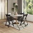thumbnail image 6 of 24 Black Resin Folding Chairs with Padded Seats – Stackable, Lightweight, Indoor/Outdoor, 6 of 6