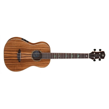 Luna High Tide Baritone Ukulele - Zebrawood