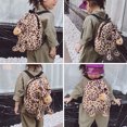 thumbnail image 1 of COMPUKAS 1pc Kids Backpack Girls Polyester Leopard Casual Satchel Carrying Towels and Other Items, 1 of 7