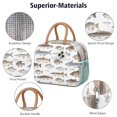 thumbnail image 4 of Lunch Bag Lunch Box for Women Reusable Insulated Lunch Bags,Water-Resistant Cute Fish Pattern Cooler Lunch Tote Bag, Large Capacity for Work Travel Picnic, 4 of 6