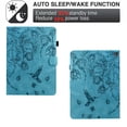 thumbnail image 5 of Case for Amazon Kindle Fire HD8 / HD8 Plus 2020/2022, PU Leather Kickstand Shockproof Flip Case with Card Slots & Pencil Slot & Magnetic Clasp Auto Sleep / Wake Function Cover, Blue, 5 of 6