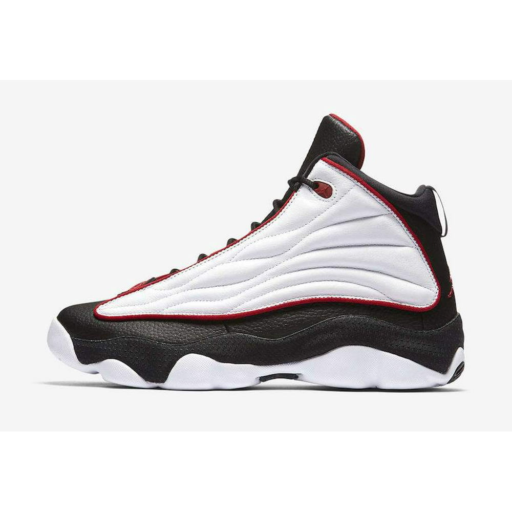 jordan pro strong black red