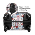 thumbnail image 4 of Lsque London Symbols1 Printed Luggage Cover, Travel Luggage Protector,Scratch and Dirt Resistant, Fits 18-32 Inch Luggage - Medium, 4 of 9