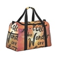 thumbnail image 2 of Balery Not All Who Wander Are Lost Bolsa de Gimnasio para Mujeres, Bolsa de Viaje con Bolsillo Húmedo, Bolsa de Fin de Semana para Mujeres, Bolsa de Viaje Resistente al Agua, 2 of 7