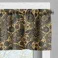 thumbnail image 3 of Ambesonne Ethnic Window Valance, Traditional Folk Retro, 54" X 12", Black Cream, 3 of 5