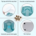 thumbnail image 4 of kathson Automatic Dog Food Feeder Gravity Cat Food Dispenser Large Capacity Pet Self Feeding Station Bowl Dish for Small and Medium Dogs Cats，1 Gallon，Blue, 4 of 7