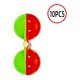 thumbnail image 3 of Sonducket Paquete de 10 hilos de pesca ruido cuentas dobles señuelo campana portátil al aire libre agua de mar alarma Terminal aparejos negro Pescar rojo verde, 3 of 6