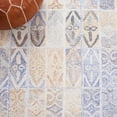 thumbnail image 5 of SAFAVIEH Abstract Lorelle Trellis Runner Rug, Blue/Rust, 2'3" x 8', 5 of 6